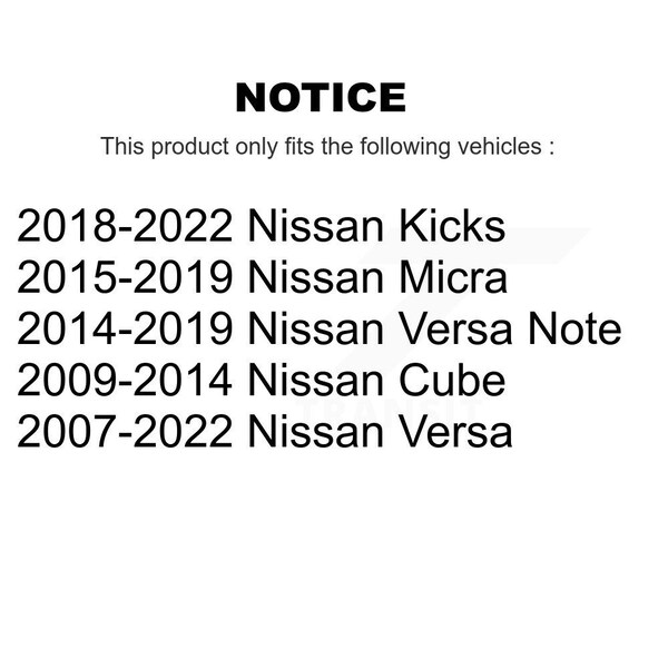 Suspension Stabilizer Bar Link Kit For Nissan Versa Note Kicks Cube Micra